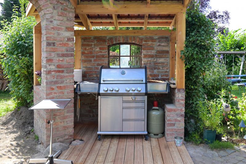 Stone and Brick Grill Area