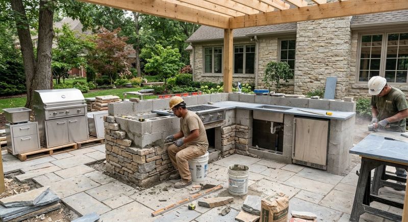 Outdoor Kitchen Construction in Marin County, CA