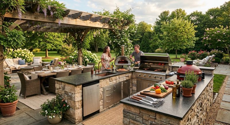 Outdoor Kitchen Construction in Roswell, GA